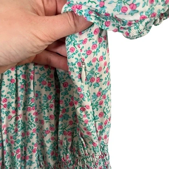 J. CREW Puff-Sleeve Midi Dress in Floral AO886 - Picture 9 of 15